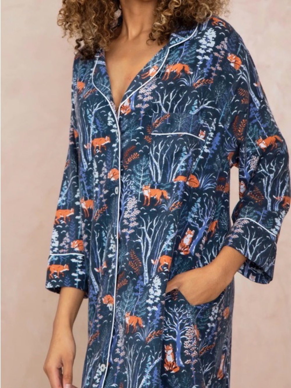 Printfresh Fox & Folklore Print Sleep Shirt